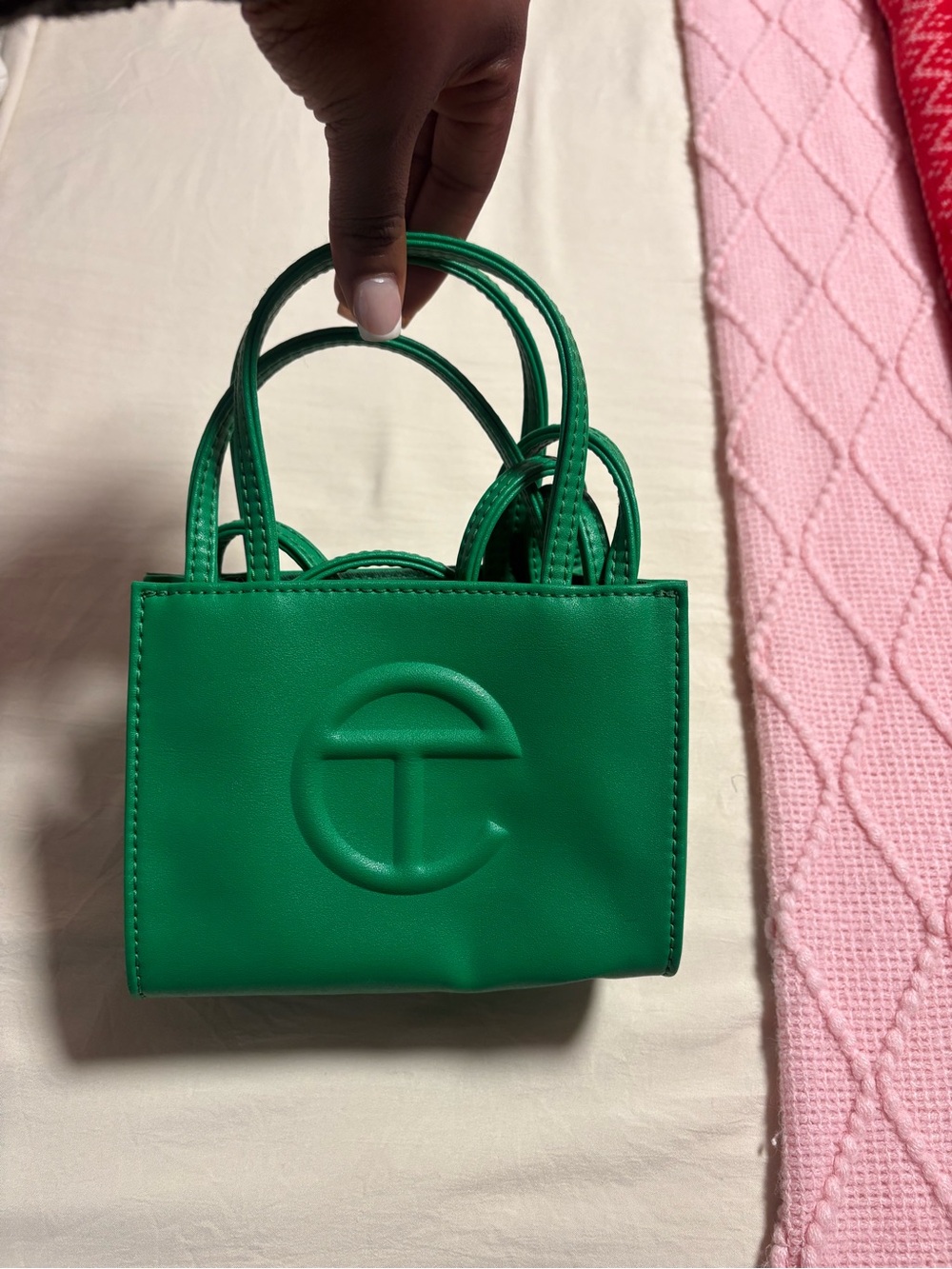 Telfar Green Mini Shopper Tote
